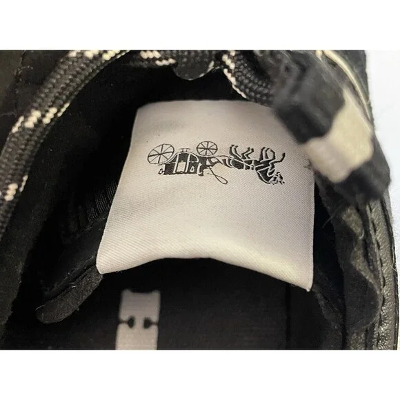 Coach Citysole  Runner Women’s Size 10 B Black White Sneakers Shoes Lace Up - Picture 10 of 12